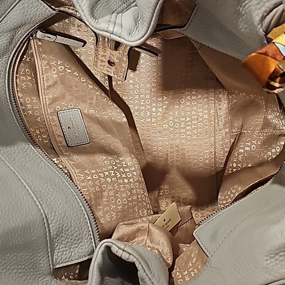 Kate Spade NY Berkshire Stevie Pebbled Leather Bag in Gray WKRU1247 - Picture 12 of 16